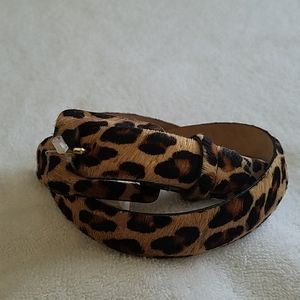 WCM leopard print belt